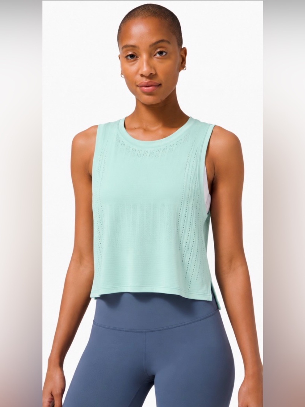 Lululemon-Train to Be Tank-Color: Daydream-Style# W1BZ7S-Size: 6-EUC